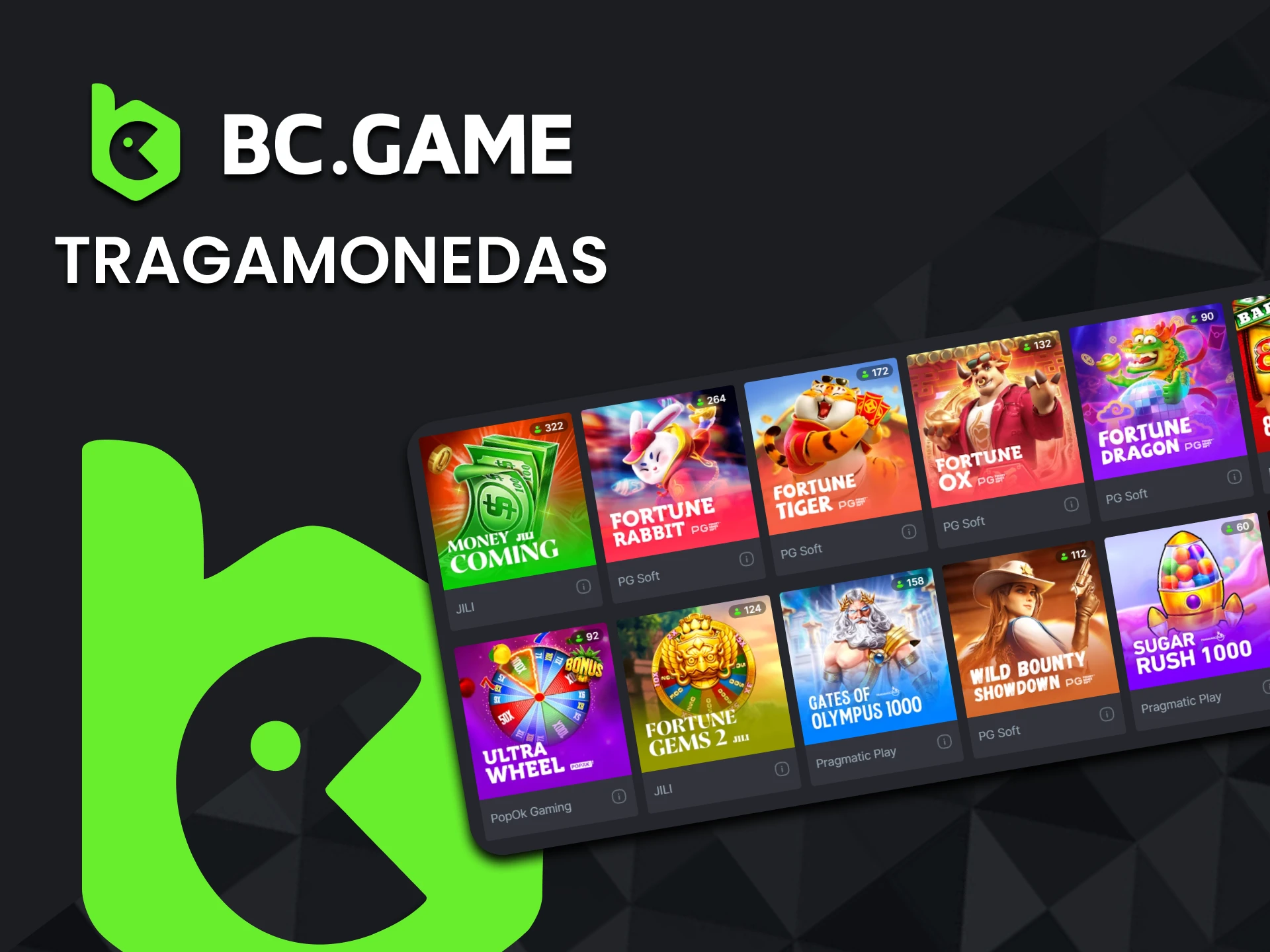 Juega a las máquinas tragamonedas en BC Game.